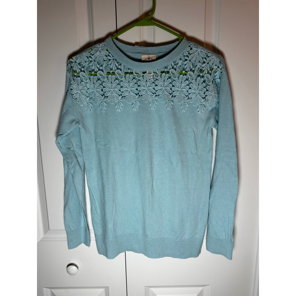 St. John's Bay Light Blue Crew Neck Sweater S